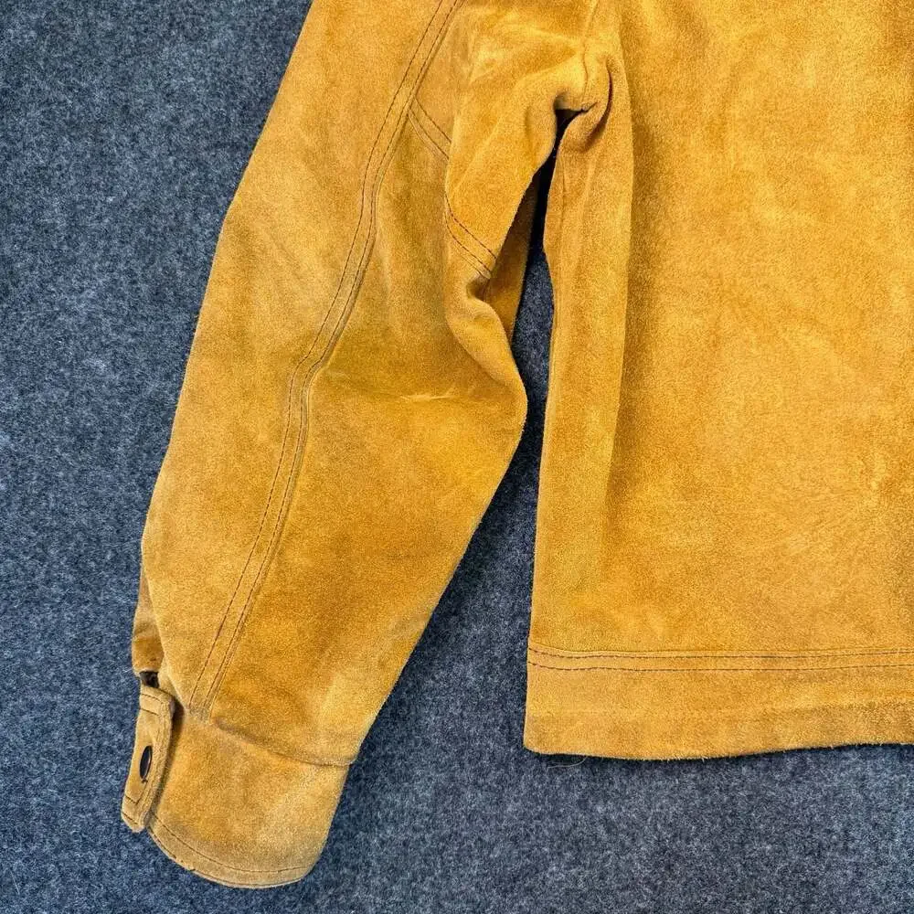 Vintage 1970s Sears The Leather Shop Suede Western Trucker Jacket